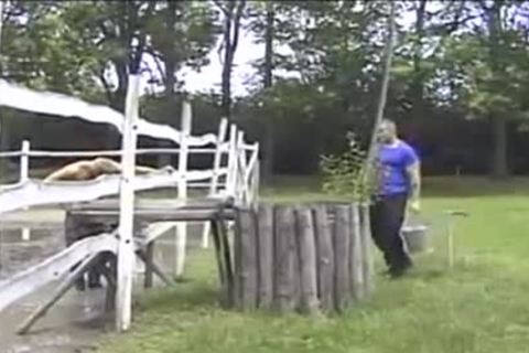 3some Muscle lads suck & plow On Tthis man Field