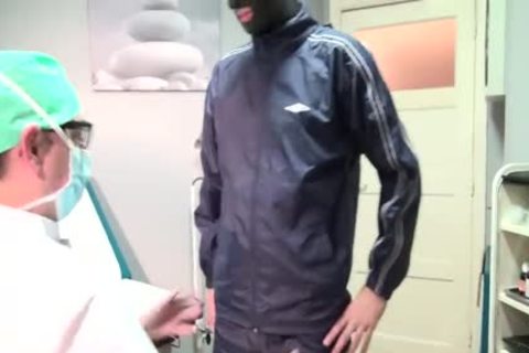 Fetish Patient In shellony Nylon Rain Wear