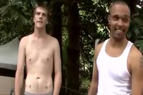 naughty Interracial Bukkake Session