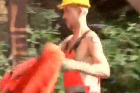 high Visible gay Workguys In action
