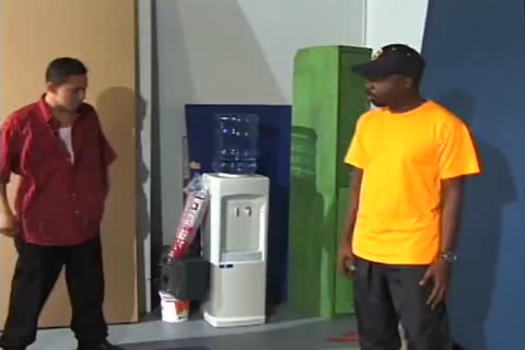 black lad Takes It Up The wazoo In Storage Room