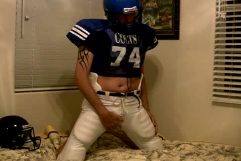 Jerking It In My Football Gear