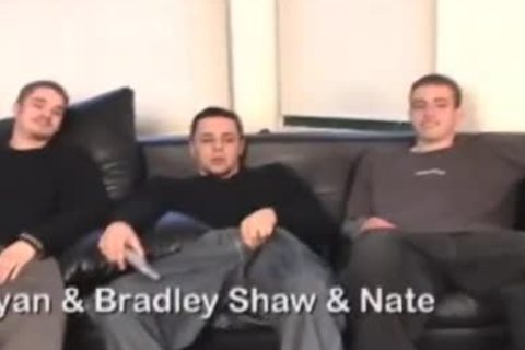 guys In Tats Threeway wanking