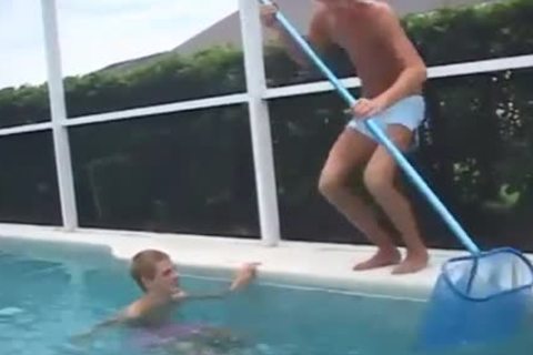 Skinny White twink Chad Fitch gets Swimming Less0ns