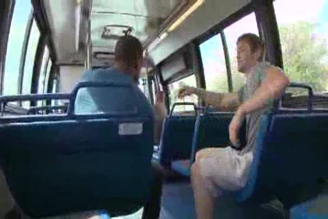 Interracial pound On Bus