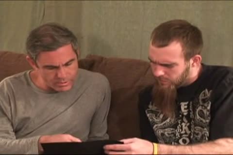 dad And Not his Bearded Son pokeing