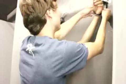 serf chained And sucked Off - Factory video scene