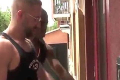 Interracial Workdudes Take A Break