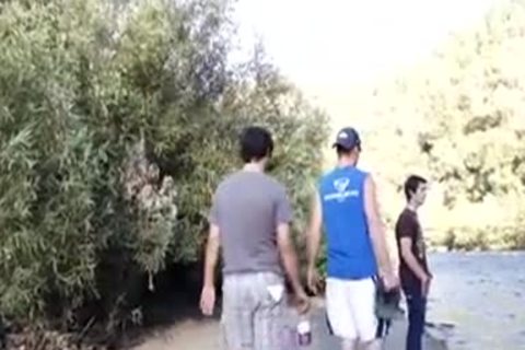 Out At Tthellos chab Watery hole - Factory movie scene