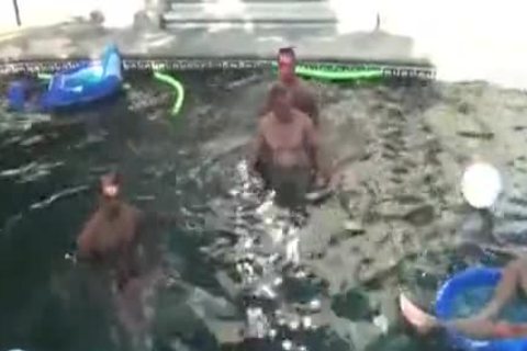 Tthis chab MM - Pool Party group fuck
