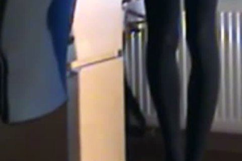 dude Masturbates Teases And jizzs On black stockings