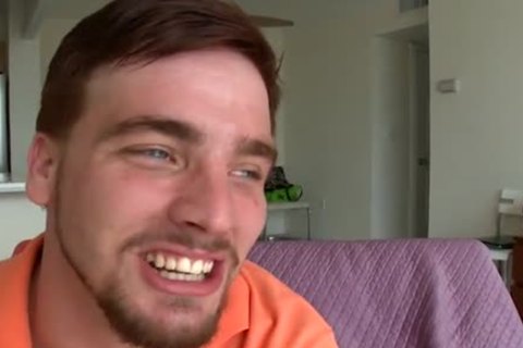 chubby White Hunk enjoys receives hammered Hard