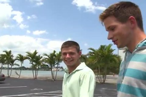 Parking Lot plowing With Two lewd atwink-friendurs