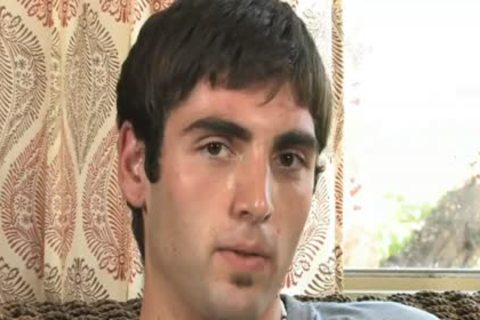 filthy butt Latin dude Masturbating his dong