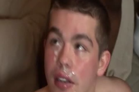 groupbanged twink covered In cum