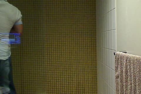 receiveting wet In Shirt Jeans And beneathwear In The Shower