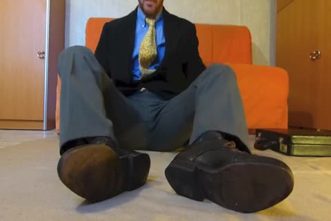 A long Day In The Office . I Have Been Wearing My Sock For Several Days So That It Was Time To Check them Out.