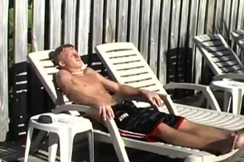 Cameron Daniels lusty Sunbathing Session