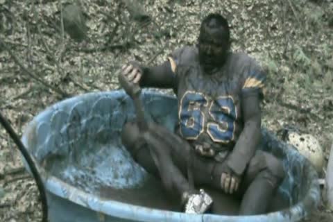 getting wet & Muddy In My Football Uniform