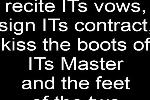 My fresh slave deserved A special Ceremony To Mark Tthellos man Signing Of ITs Contract And Collaring. I Got My First slave To Come And also A Chastit