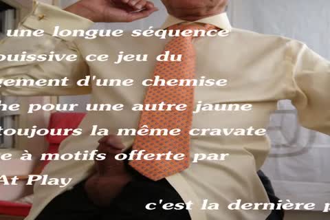 MASTURBATION WITH new YELLOW ShiRT 3rd Part  C'est Une longue SÃ©ssion TrÃ¨s Jouissive. Je Comchapsce Par Me Branler Avec Une Chemise Blanche , Puis J