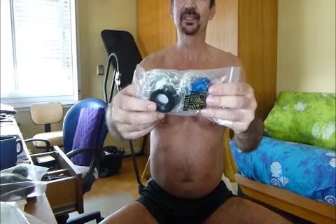 I Was In California So I Bought A Bunch Of new dildos.  I Display Some Of 'em And Try On A phat Rubber Ball Sack, And Then I bang A wild new butthole 