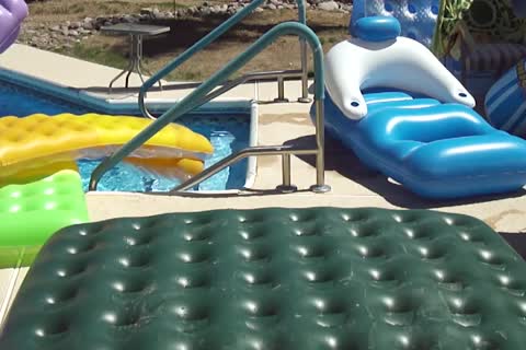 My favorite Form Of Masturbation Is Rubbing Off On An Inflatable dildo (cream flow Included)