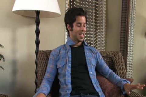 Sharp handsome Latino Royalty Jacks Off