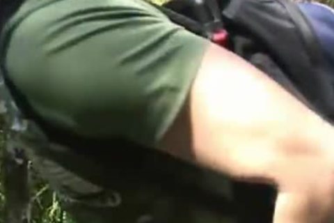 Outdoor ass plow between homo paramours With Facial Finish