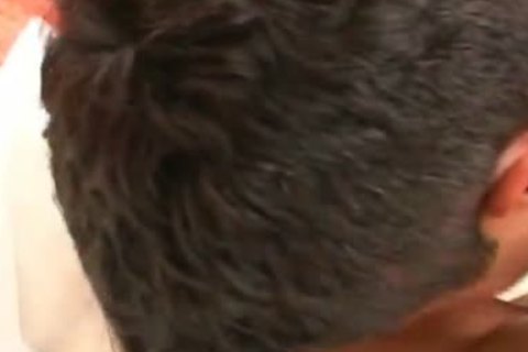 homosexual bushy dudes Buttfuck without A poke-rubber