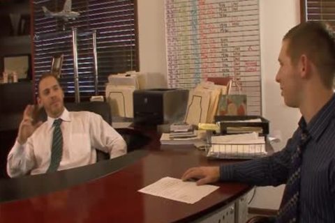 sexy gays take up with the tongue And Hump poopers In The Office