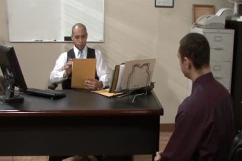 excited gay gets Nailed And Cummed In The Office