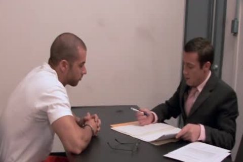 naughty homosexual receives arse boneed At Interview