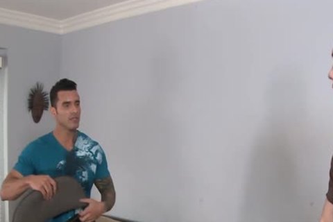 lustful Tattooed Married man receives poked By A homosexual