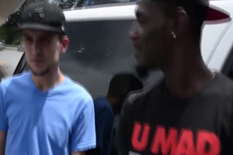 dark Piece Of meat penetrating A White gay ass