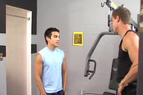 sexy homosexuals plowing buttholes In The Gym