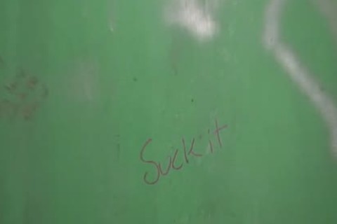 This twink Sees A black penis throughout The Wall