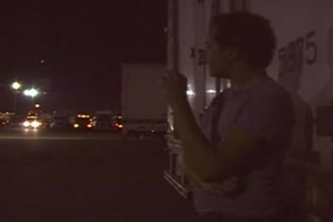 concupiscent Trucker In gay orgy