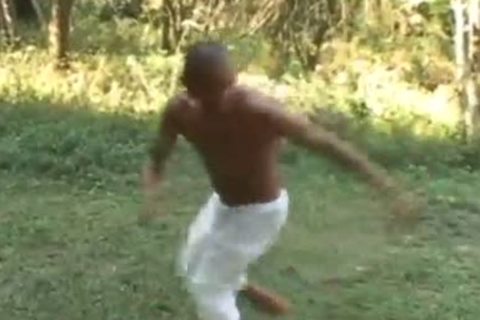 concupiscent Latin guy Outdoor jerking off