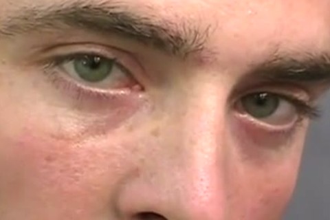 Military man Proud Showing Off