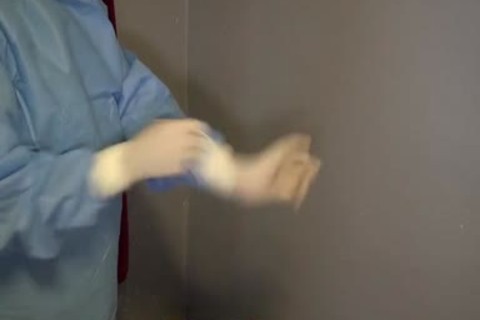 25yo Male Patient gets Fisting Initiation By Surgeon On The Examination Table.