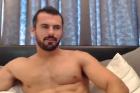 that guy Plays With his sex love juice After Stroking