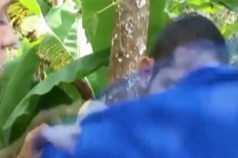 Latino bunch nailing bare