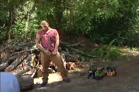 Lumberjacks plow outdoors: Tony Buff & Braxton Bond