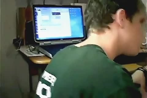 excited teen pokes His Buddy bare