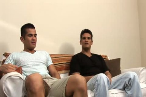 Two tasty Latin Hunks engulf And But bang