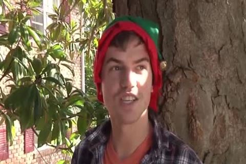 homosexual Elf acquires Xmas Bukkake