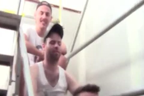 amateur gay fellows giving a kiss