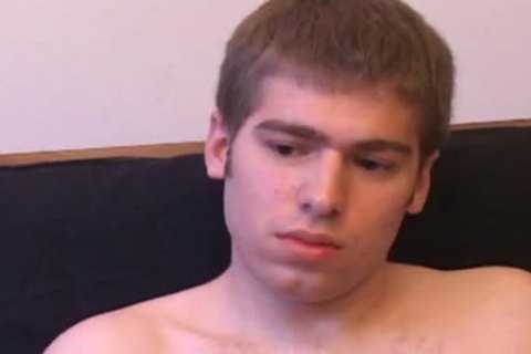 brunette lad masturbates his schlong And Cums A Lot