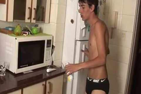teen Splashed In Milk